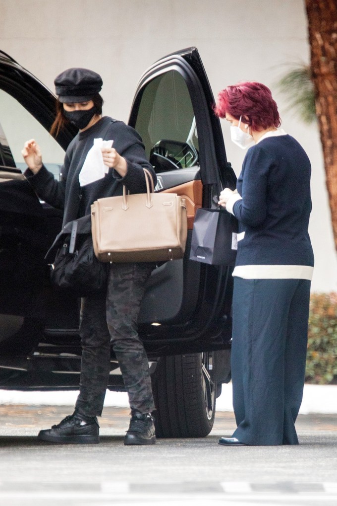 Sharon Osbourne Leaves Saks with Daughter Aimee