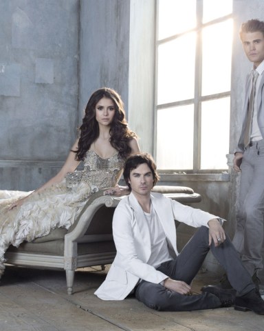 Editorial use only. No book cover usage.
Mandatory Credit: Photo by Cw Network/Kobal/Shutterstock (5885690ad)
Nina Dobrey, Ian Somerhalder, Paul Wesley
The Vampire Diaries - 2009
Cw Network
USA
TV Portrait
Tv Classics