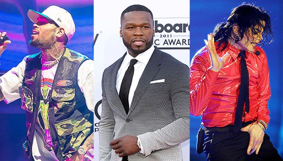 Chris Brown, 50 Cent, Michael Jackson