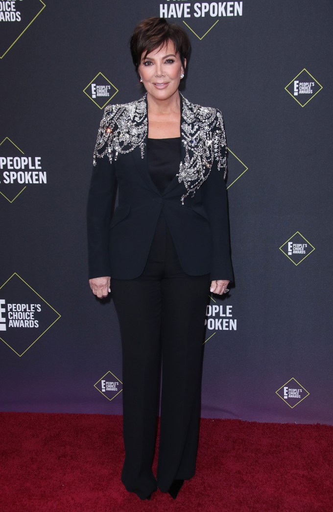 Kris Jenner at the 2019 People’s Choice Awards