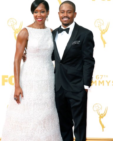 Regina King, left, and Ian Alexander Jr. arrive at the 67th Primetime Emmy Awards, at the Microsoft Theater in Los Angeles
67th Primetime Emmy Awards - Arrivals, Los Angeles, USA