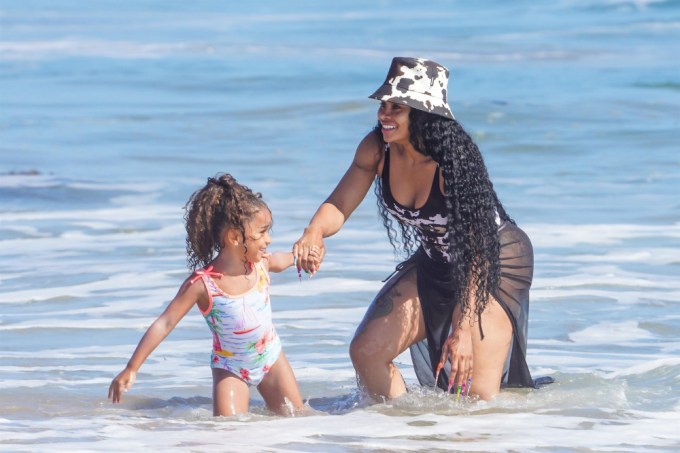 Blac Chyna & Dream in Malibu