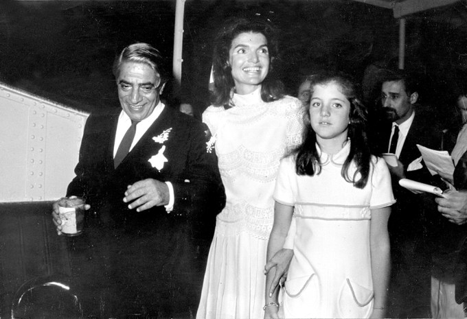 Aristotle Onassis With Jackie & Caroline