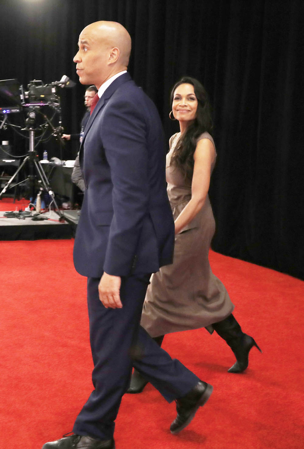 Cory Booker and Rosario DawsonFourth 2020 Democratic Party Presidential Debate, Westerville, Ohio, USA - 15 Oct 2019