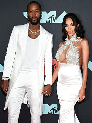 Safaree Samuels & Erica Mena at the MTV VMAs