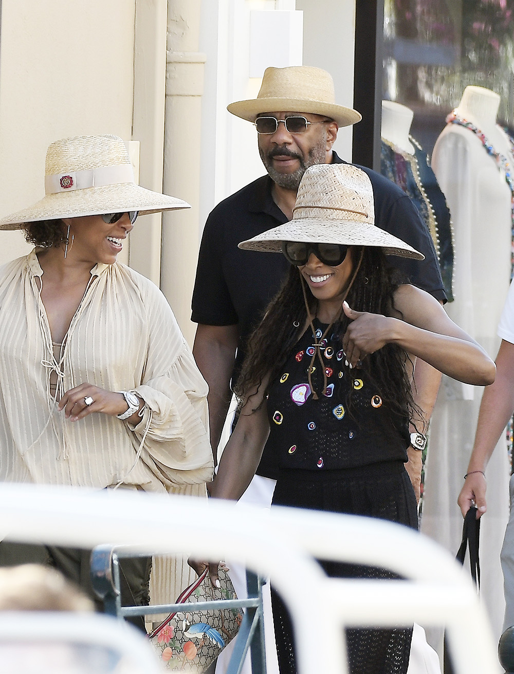 EXCLUSIVE: Steve Harvey Marjorie and Brandi enjoying a shopping day in St Tropez