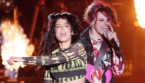 halsey yungblud leopard dress trolling