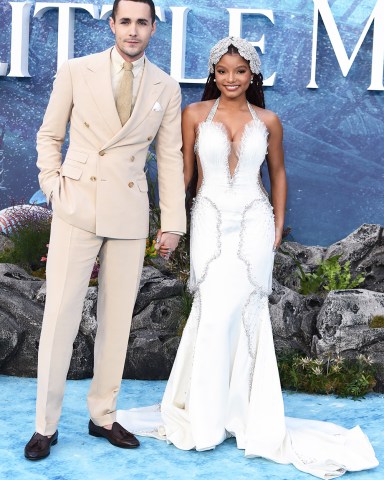 Jonah Hauer-King and Halle Bailey
'The Little Mermaid' film premiere, London, UK - 15 May 2023