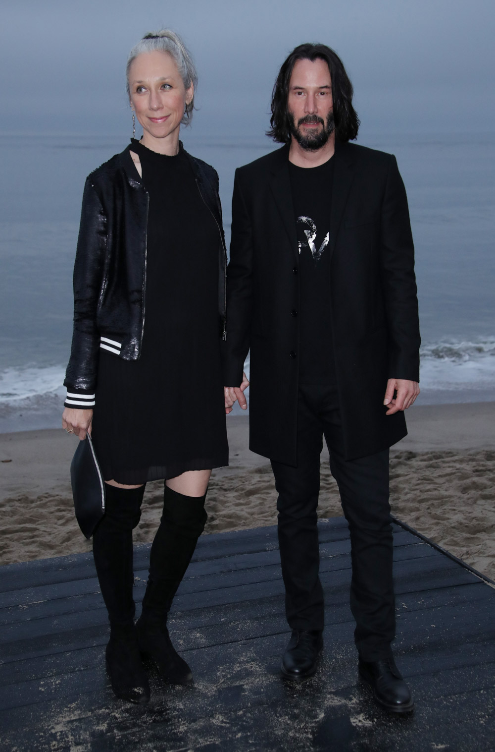 Alexandra Grant and Keanu ReevesSaint Laurent Show, Arrivals, Spring Summer 2020, Los Angeles, USA - 06 Jun 2019