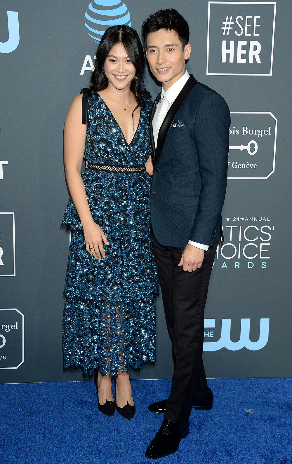 Dianne Doan and Manny Jacinto
24th Annual Critics' Choice Awards, Arrivals, Barker Hanger, Los Angeles, USA - 13 Jan 2019
