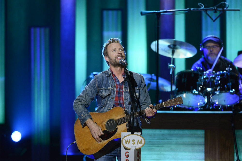 DOLLY PARTON: 50 YEARS AT THE OPRY -- Pictured: Dierks Bentley -- (Photo by: Katherine Bomboy/NBC)