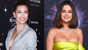 hailey baldwin selena gomez amas