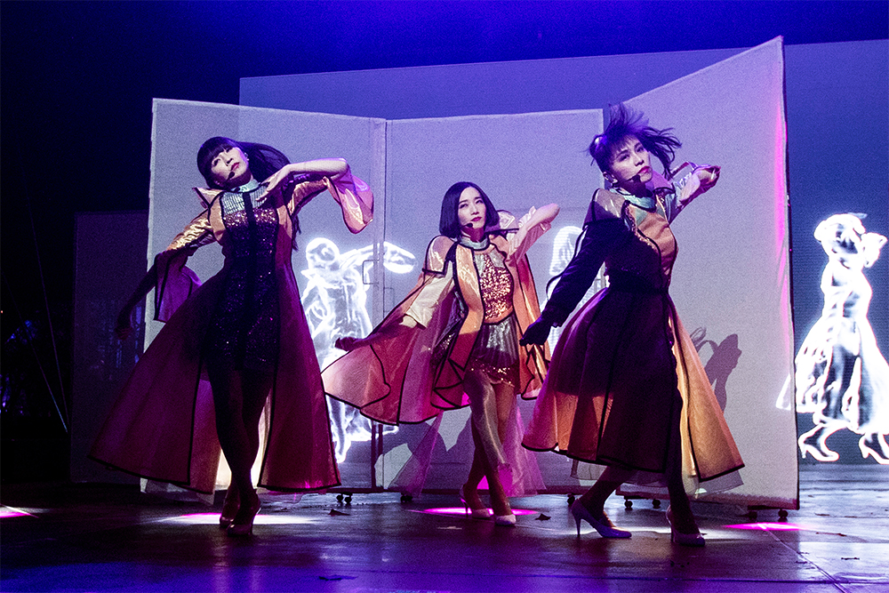 Japanese pop girl band Perfume performs on stage during the Coachella Valley Music and Arts Festival in Indio, near Palm Springs, California, USA, 21 April 2019. The festival runs from 12 to 21 April 2019.Coachella Valley Music and Arts Festival 2019 in Indio, California, USA - 21 Apr 2019