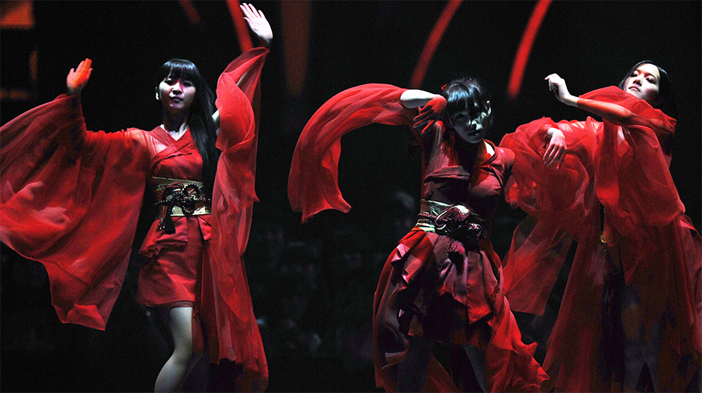 Japanese Electropop Girl Group Perfume Perform During the Mtv Video Music Awards Japan 2012 in Chiba Near Tokyo Japan 23 June 2012 Japan ChibaJapan Mtv Video Music Awards - Jun 2012