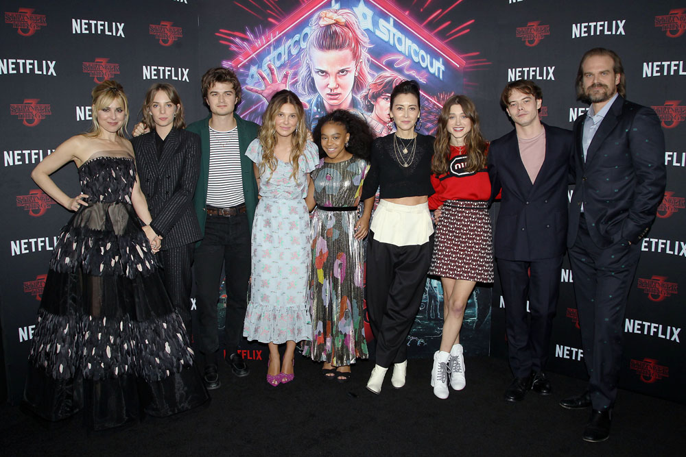 Cara Buono, Maya Thurman Hawke, Millie Bobby Brown, Joe Keery, Millie Bobby Brown, Priah Ferguson, Carmen Cuba, Natalia Dyer, Charlie Heaton, David Harbour
Stranger Things - Sag Nom Comm, New York, USA - 11 Nov 2019