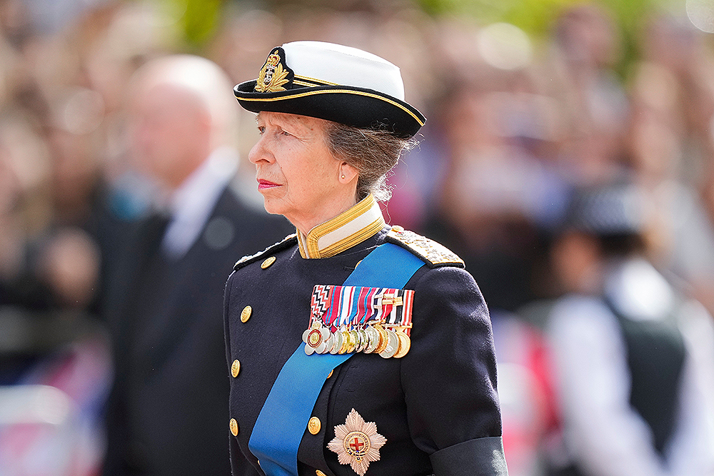 Britain's Princess Anne follows the coffin of Queen Elizabeth II during a procession from Buckingham Palace to Westminster Hall in London, . The Queen will lie in state in Westminster Hall for four full days before her funeral on Monday Sept. 19
Royals, London, United Kingdom - 14 Sep 2022