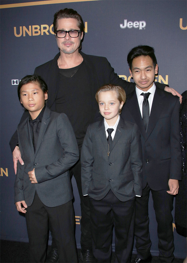 brad pitt kids photos