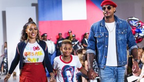 La La & Carmelo Anthony with son, Kiyan
