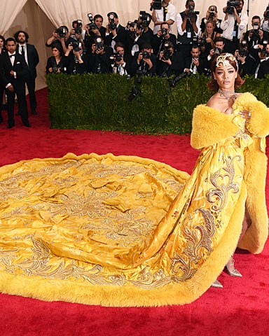 RihannaCostume Institute Gala Benefit celebrating China: Through the Looking Glass, Metropolitan Museum of Art, New York, America - 04 May 2015WEARING GUO PEI