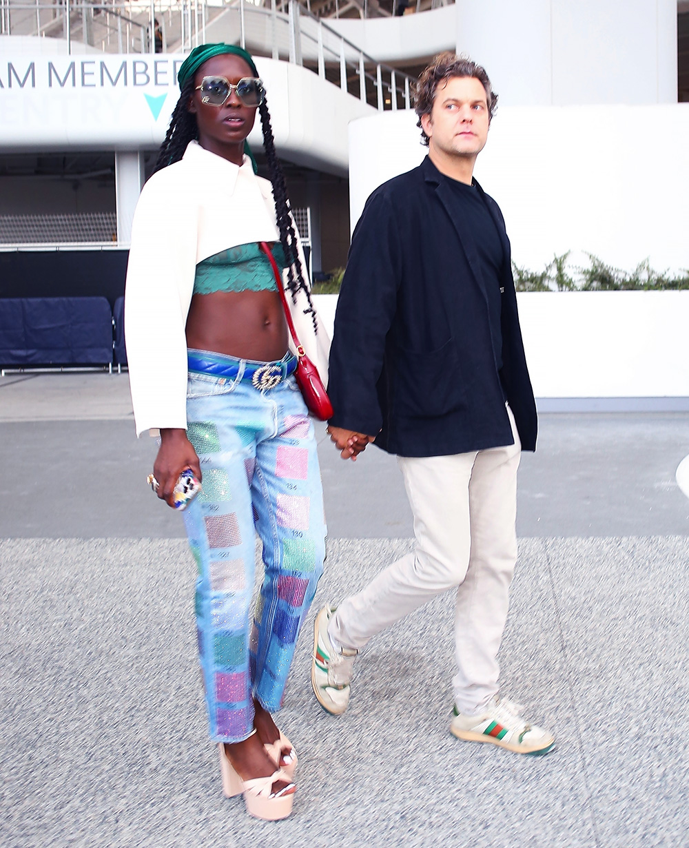 *EXCLUSIVE* Joshua Jackson and wife Jodie Turner-Smith attend the Red Hot Chili Peppers concert!