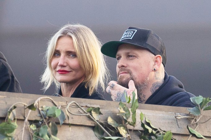 Cameron Diaz & Benji Madden At Hyde Park