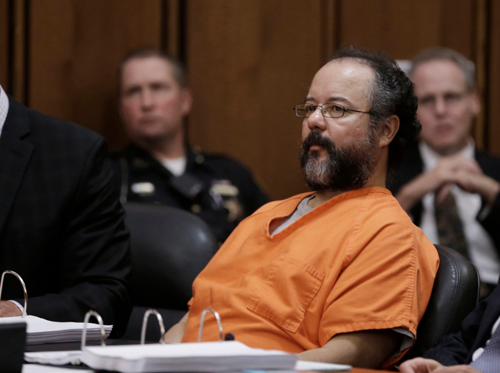 Ariel Castro Ariel Castro sits in the courtroom during the sentencing phase, in Cleveland. Castro, convicted of holding three women captive in a house he turned into a prison and raping them repeatedly for a decade, was sentenced Thursday to life without parole plus 1,000 years
Missing Women Found, Cleveland, USA