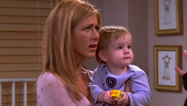 Rachel Green and baby Emma