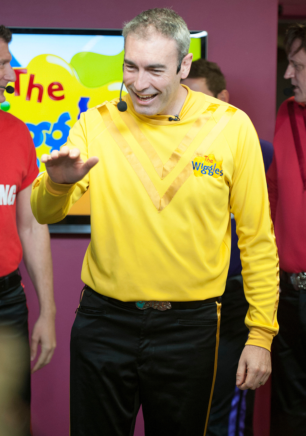 Greg Page of The Wiggles performs at Global Toronto's "The Morning Show", in Toronto
The Wiggles Performance On Global Toronto's "The Morning Show" - 4 Oct 2012