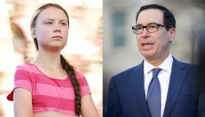 Steve Mnuchin Greta Thunberg