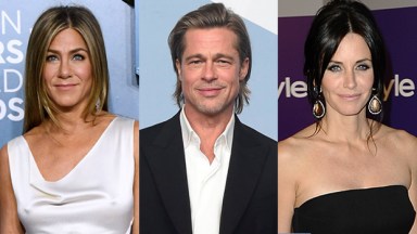 Courteney Cox Brad Pitt Jennifer Aniston