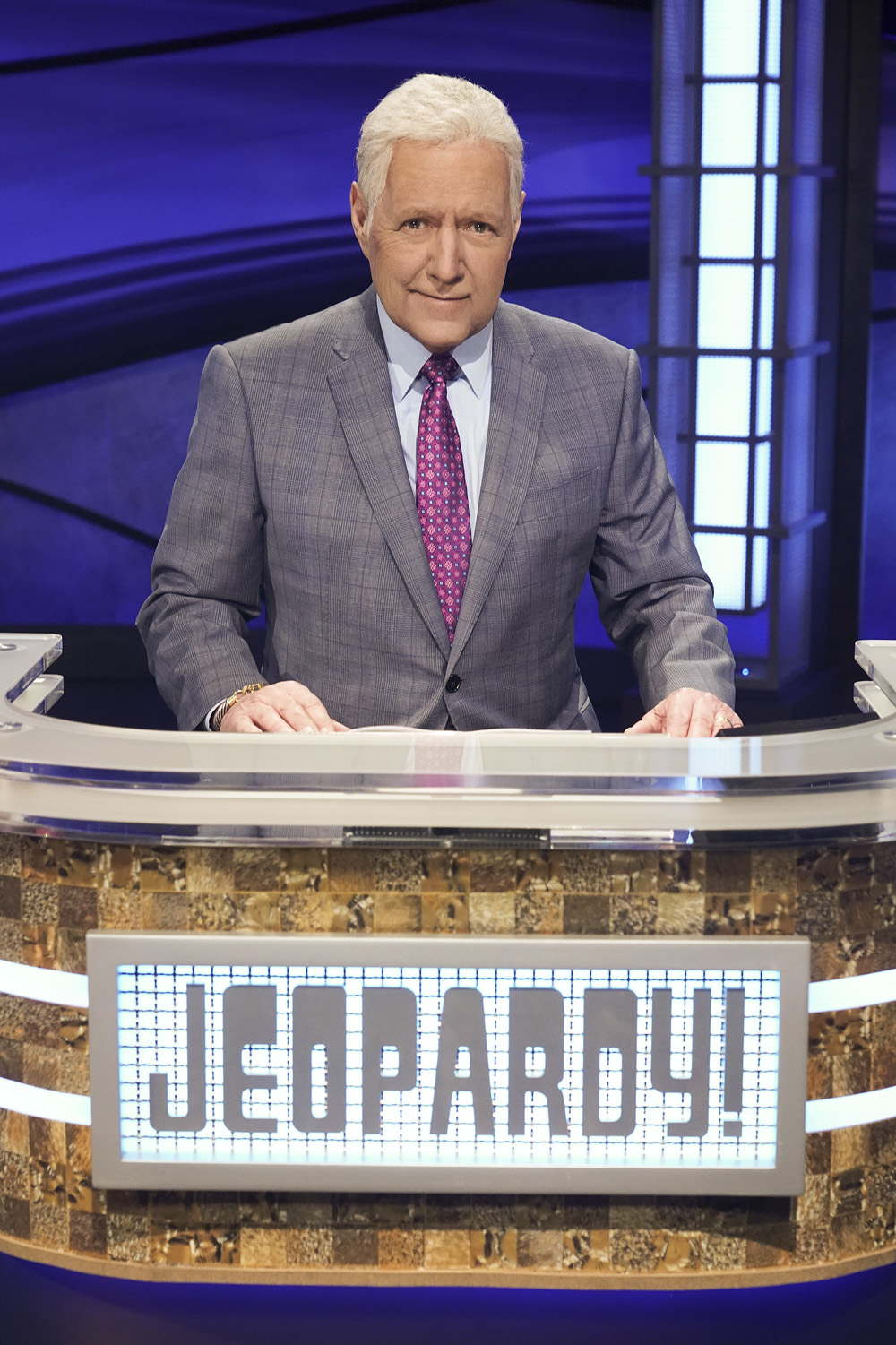 JEOPARDY! THE GREATEST OF ALL TIME – On the heels of the iconic Tournament of Champions, "JEOPARDY!" is coming to ABC in a multiple consecutive night event with "JEOPARDY! The Greatest of All Time," premiering TUESDAY, JAN. 7 (8:00-9:00 p.m. EST), on ABC. Hosted by Alex Trebek, "JEOPARDY! The Greatest of All Time" is produced by Sony Pictures Television. (ABC/Eric McCandless)
ALEX TREBEK