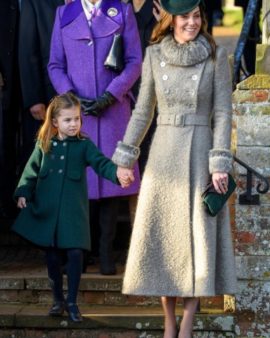 Catherine Duchess of Cambridge Princess Charlotte
Christmas Day church service, Sandringham, Norfolk, UK - 25 Dec 2019