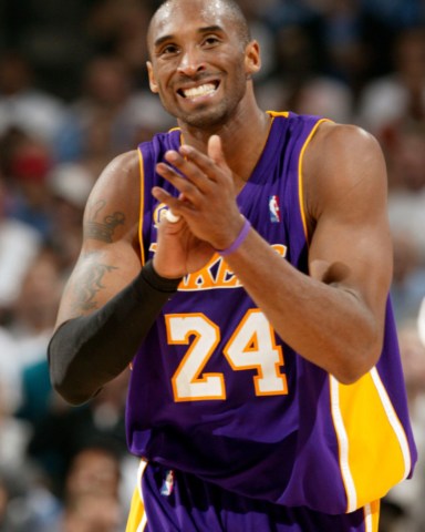 Kobe Bryant Los Angeles Lakers guard Kobe Bryant celebrates a three pointer against the Denver Nuggets during the third quarter of Game 4 of the teams' Western conference semifinals basketball game in Denver, . The Lakers beat the Nuggets 107-101 to sweep the series
Lakers Nuggets Basketball, Denver, USA