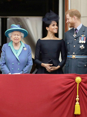 Queen Elizabeth Prince Harry Meghan Markle
