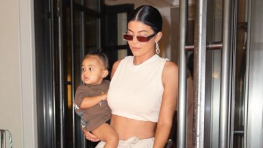 Kylie Jenner holding Stormi Webster