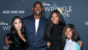 Kobe Bryant and family