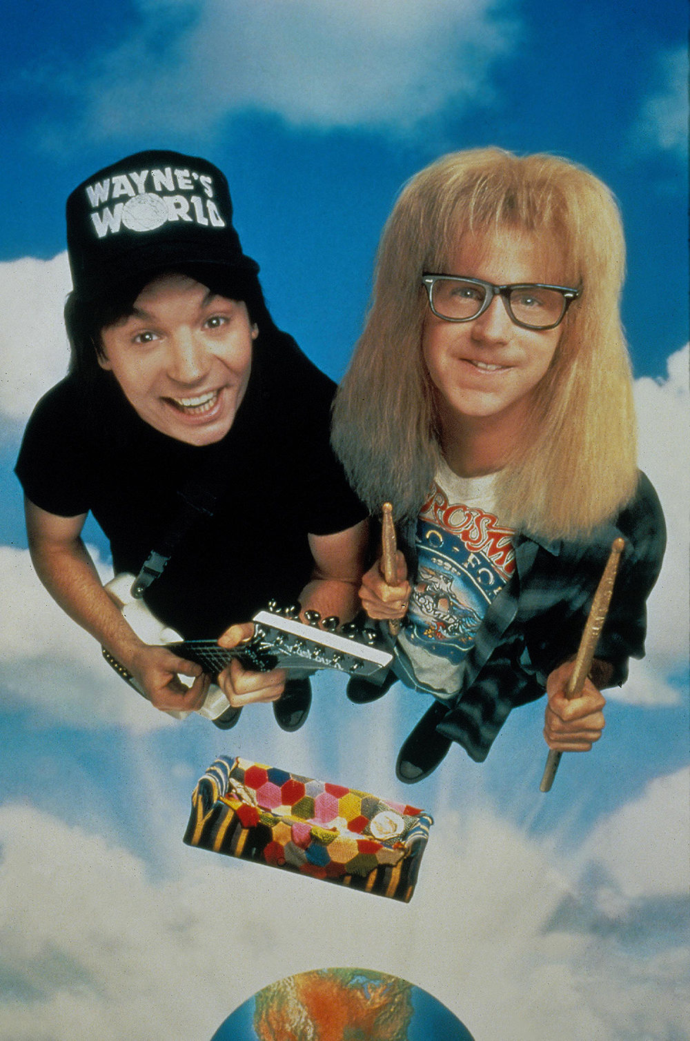 Editorial use only. No book cover usage.
Mandatory Credit: Photo by Moviestore/Shutterstock (1646070a)
Wayne's World,  Mike Myers,  Dana Carvey
Film and Television