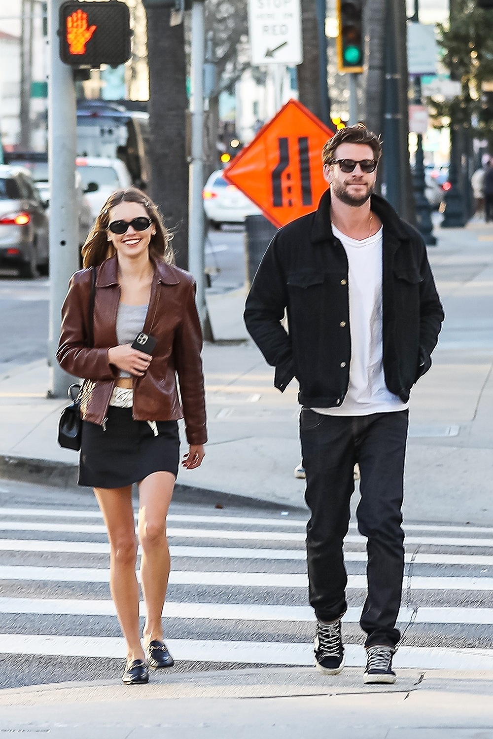 *EXCLUSIVE* Liam Hemsworth and his girlfriend Gabriella Brooks hit Rodeo Drive for a shopping spree!