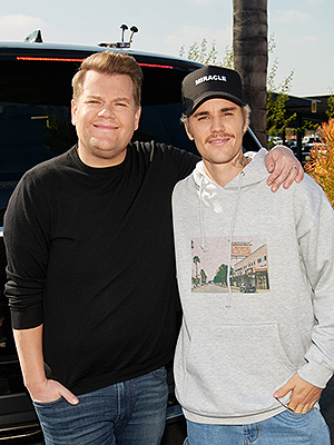 James Corden and Justin Bieber