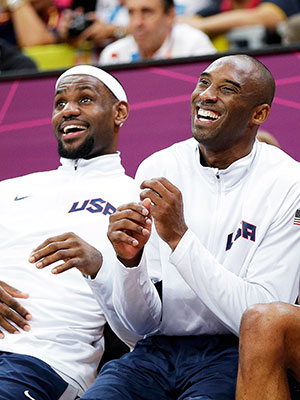 LeBron James & Kobe Bryant at the Olympics