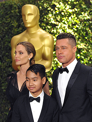 Angelina Jolie Maddox Jolie-Pitt Brad Pitt