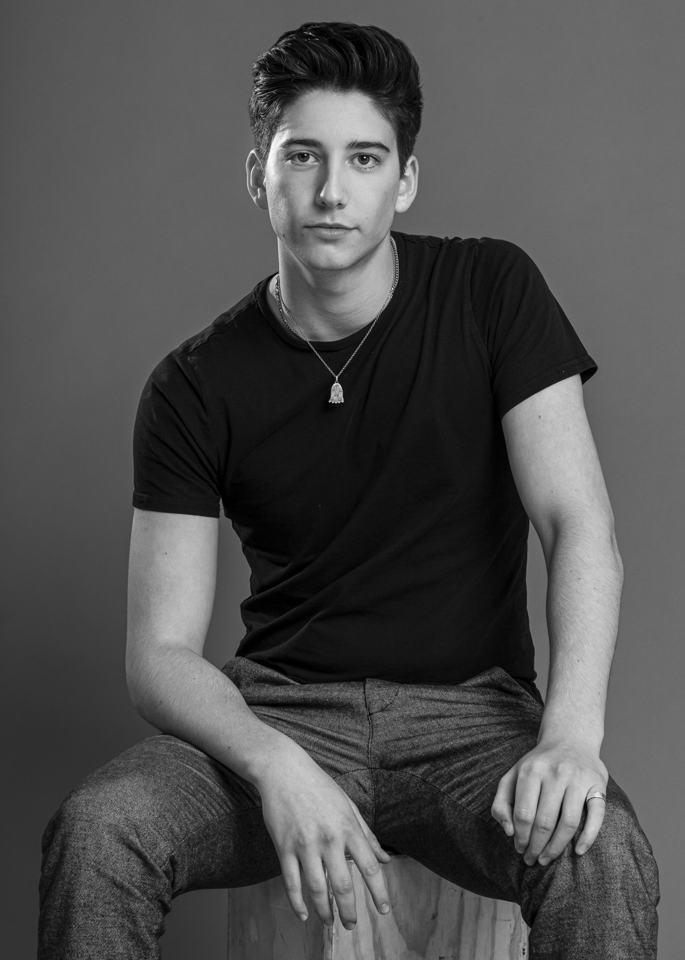 'Zombies 2's Milo Manheim stops by HollywoodLife's New York City portrait studio.