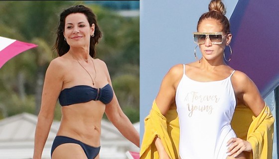 Luann de Lesseps and Jennifer Lopez
