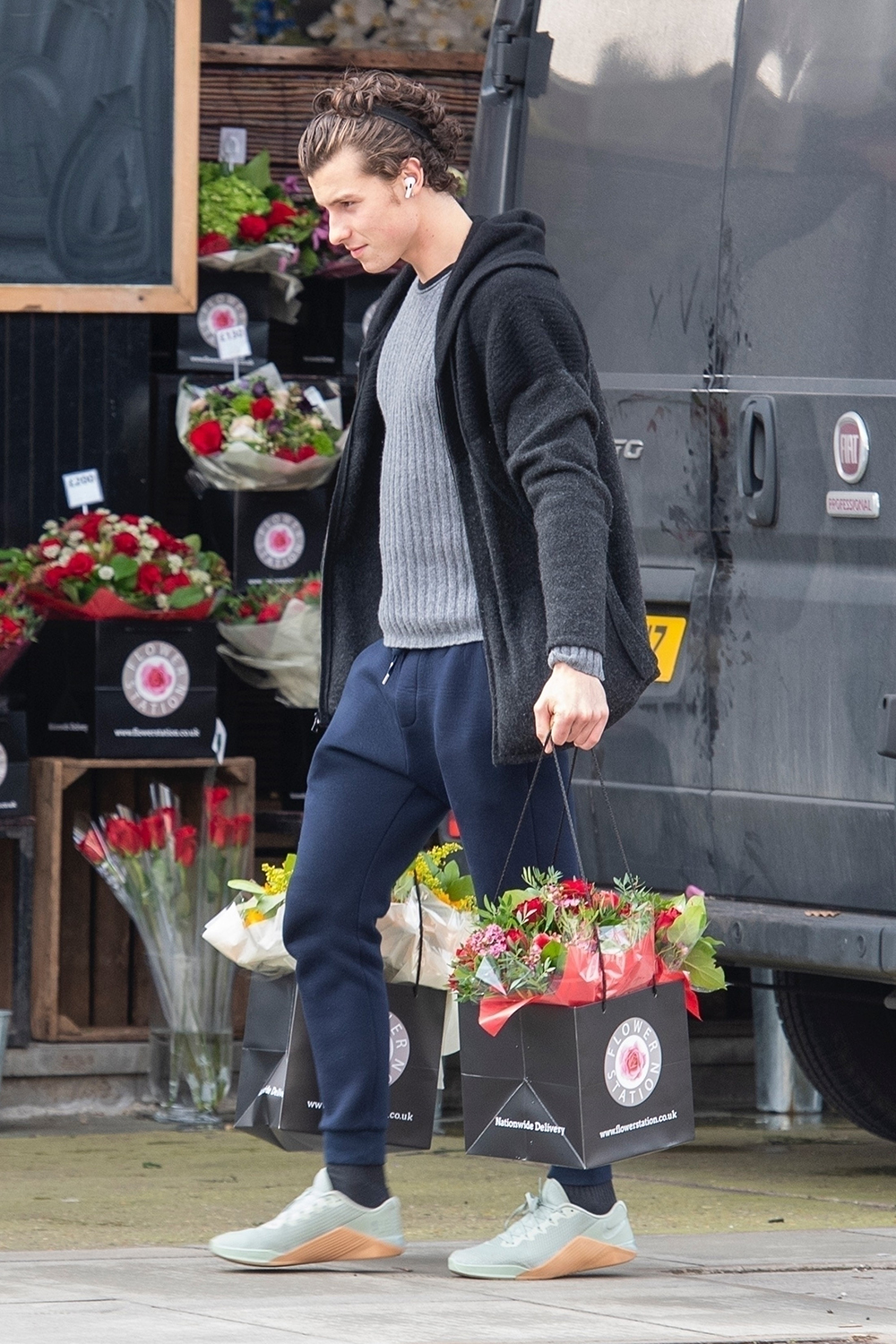 *EXCLUSIVE* Shawn Mendes lets his love for Camila Cabello be known with armfuls of flowers and gifts on Valentine's Day!