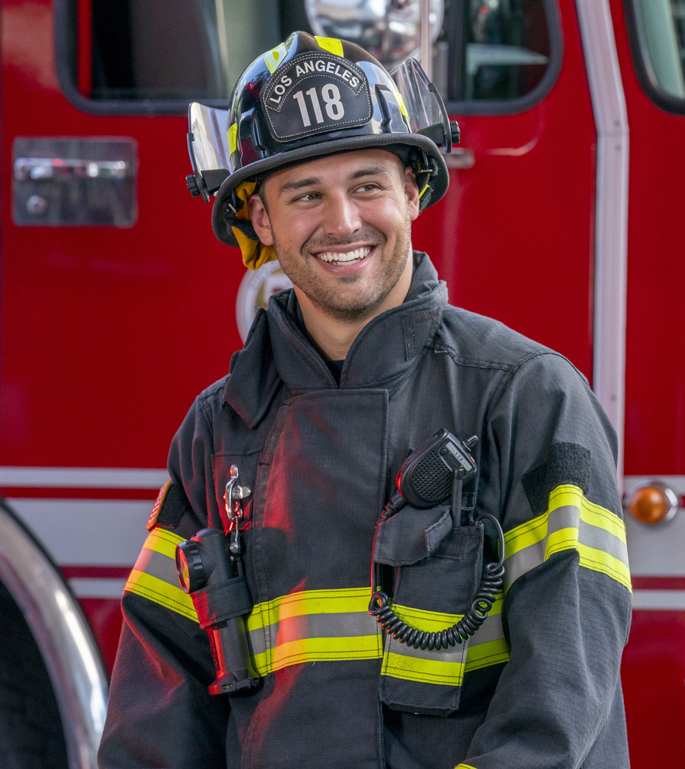 9-1-1: Ryan Guzman in the “Triggers” episode of 9-1-1 airing Monday, Oct. 14 (8:00-9:01 PM ET/PT) on FOX.© 2019 FOX MEDIA LLC. CR: Jack Zeman/FOX.