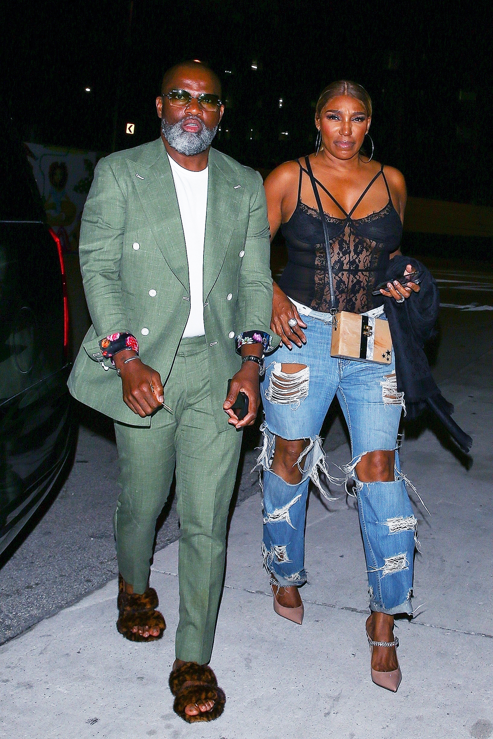 *EXCLUSIVE* NeNe Leakes and boyfriend Nyonisela Sioh step out together at Bar One in Miami!