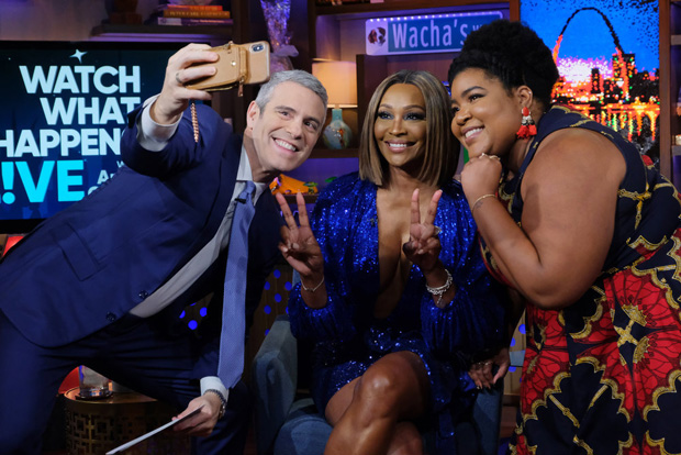 Andy Cohen, Cynthia Bailey, Dulce Sloan