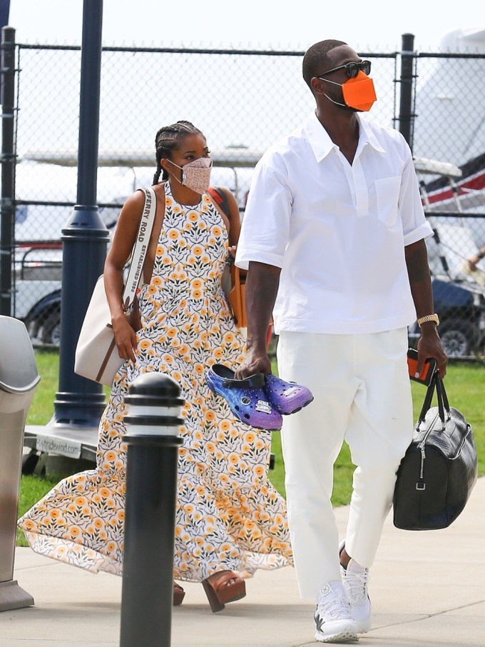 Gabrielle Union & Dwyane Wade leaving Martha’s Vineyard