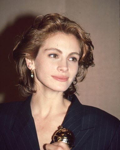 Julia Roberts 
1991 Golden Globes
Julia Roberts at the 1991 Golden Globe Awards .
Photo by Berliner Studio/BEImages