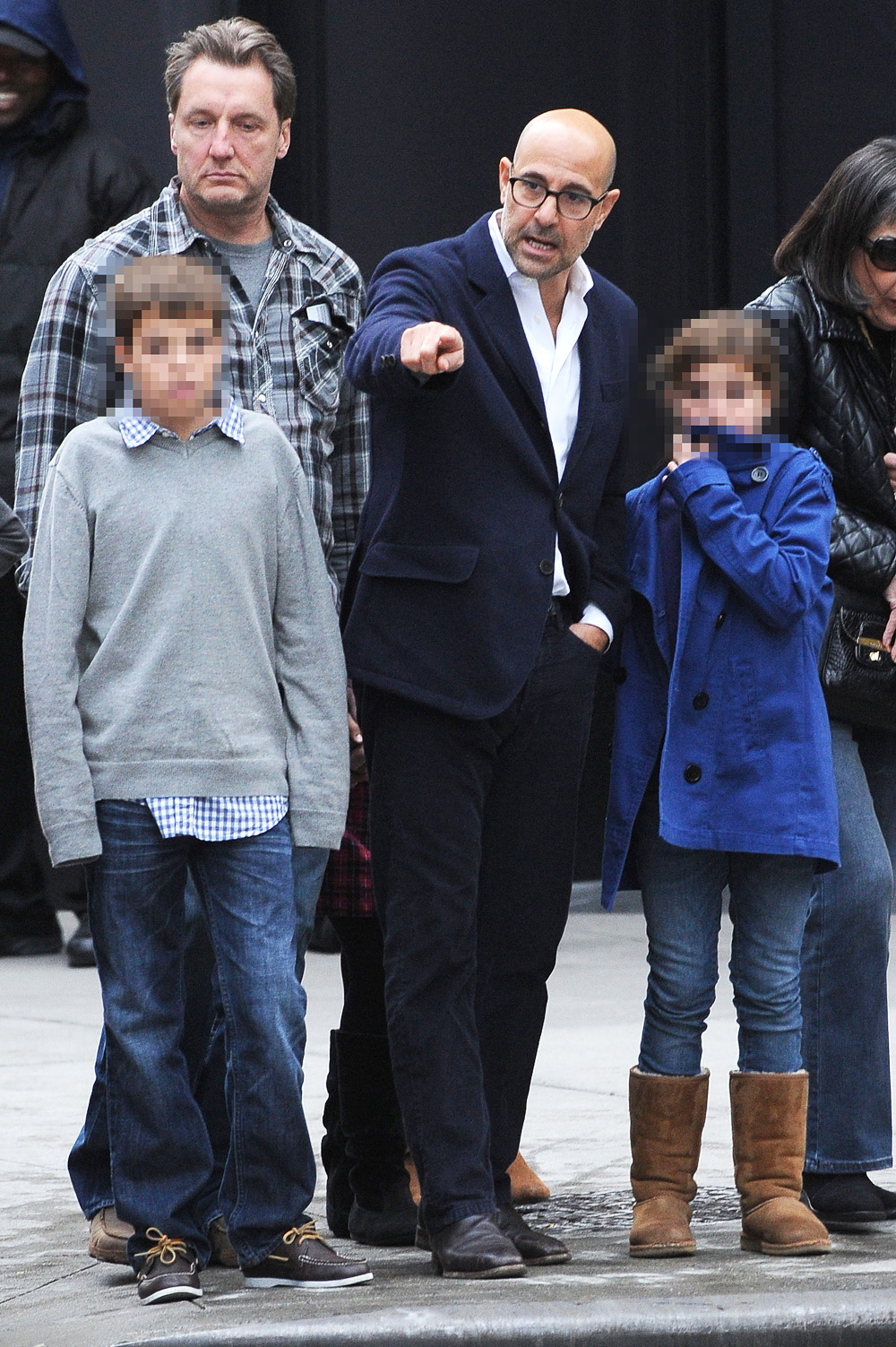 Stanley Tucci out for walk with his children in Manhattan. Tucci pointed to street construction at the intersection of 57th Street and 8th Avenue.

Pictured: Stanley Tucci,Nicolo Tucci,Isabel Tucci,Stanley Tucci
Nicolo Tucci
Isabel Tucci
Ref: SPL452387 271012 NON-EXCLUSIVE
Picture by: SplashNews.com

Splash News and Pictures
USA: +1 310-525-5808
London: +44 (0)20 8126 1009
Berlin: +49 175 3764 166
photodesk@splashnews.com

World Rights